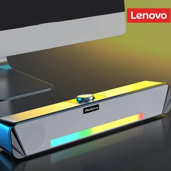 Orijinal Lenovo TS33 kablosuz bluetooth 5.0 Hoparlör 360 Ev Film Surround Ses Çubuğu Ses Hoparlör masaüstü bilgisayar Subwoofer Görüntü