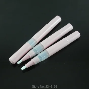 2.5 ML 50 adet / grup Boş Plastik Dudak Gloos Doldurulabilir Kalem, vida Tasarım Kozmetik Sıvı Paketi, DIY Pembe Taşınabilir Dudak Parlatıcısı Kalem Görüntü