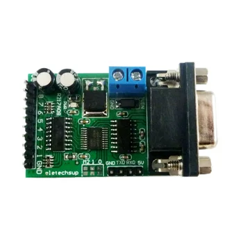 5V 12V 24V 8CH RS232 IO Kontrol Anahtarı Röle PLC genişletme kartı DB9 Seri Port PC Com Modülü Arduino UNO MEGA NANO İçin Görüntü
