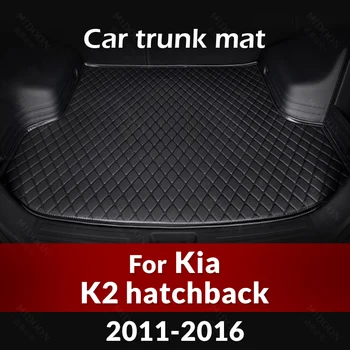 Araba Gövde Mat Kia K2 Hatchback 2011 2012 2013 2014 2015 2016 Özel Araba Aksesuarları Oto İç Dekorasyon Görüntü