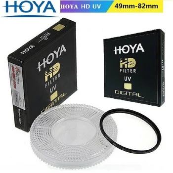 HOYA HD MC-UV 8 katmanlı Çok Kaplamalı 49_52_55_58_62_67_72_77_82mm Sertleştirilmiş Cam Menekşe Filtre Nikon Canon Sony için Kamera Filtresi Görüntü