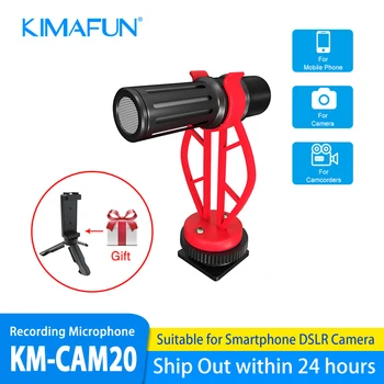 KIMAFUN Kondenser Mini Kamera Mikrofon iPhone Android Cep Telefonu DSLR Kamera Kamera Youtube Vlog Video Kayıt Görüntü