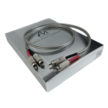 Sesli not AN - Vx HiFi RCA Kablosu Katı Gümüş 99.99% Bağlantı Hattı Kutusu Görüntü