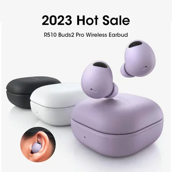 2023 Yeni Buds2 Pro TWS R510 Kulakiçi Bluetooth Kulaklık Tomurcukları 2 kablosuz mikrofonlu kulaklıklar ENC HiFi Stereo oyun Spor Satış Görüntü